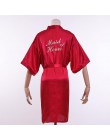 Chińskich kobiet Rayon haft panna młoda druhna Kimono szlafrok sukienka Sexy Mini sen nocna bielizna nocna szaty ślubne S0102