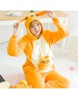 Jednorożec Kigurumi piżama Stitch dorosłych zwierząt Onesie kobiety mężczyźni para 2019 zimowa piżama garnitur kot piżamy flanel
