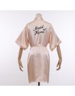 Chińskich kobiet Rayon haft panna młoda druhna Kimono szlafrok sukienka Sexy Mini sen nocna bielizna nocna szaty ślubne S0102
