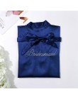 Panna młoda druhna ślub krótki szlafrok szlafrok nowe damskie letnie kimono Yukata koszula nocna Lady Sleepshirts piżama koszula