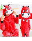 Flanelowe kingurumi dorosłych zwierząt pijama jednorożec piżamy kobiety Cosplay Kigurumi piżama Totoro Stitch Onsie Homewear bie