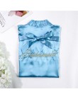 Panna młoda druhna ślub krótki szlafrok szlafrok nowe damskie letnie kimono Yukata koszula nocna Lady Sleepshirts piżama koszula