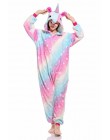 Piżamy damskie piżama dla kobiet jednorożec Kigurumi flanelowe Cute piżama w zwierzątka zestawy kobiety zima bielizna nocna unic
