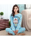 Kobiety Mickey piżama zestaw kreskówka minnie dziewczyna bielizna nocna Pijama długie kobiety piżamy garnitur odzież damska zest