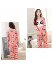 Kobiety Mickey piżama zestaw kreskówka minnie dziewczyna bielizna nocna Pijama długie kobiety piżamy garnitur odzież damska zest