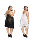 Plus rozmiar 6xl bielizna nocna biała koszula nocna bielizna damska seksowna koronkowa Babydolls bielizna nocna damska erotyczna