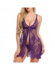 Letnia koronkowa koszula nocna koronkowa koszula nocna kobiety bielizna nocna piżama Negligee Babydoll seksowna szlafrok kobiece