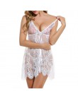 Letnia koronkowa koszula nocna koronkowa koszula nocna kobiety bielizna nocna piżama Negligee Babydoll seksowna szlafrok kobiece