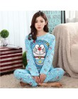 Kobiety Mickey piżama zestaw kreskówka minnie dziewczyna bielizna nocna Pijama długie kobiety piżamy garnitur odzież damska zest