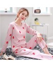 Kobiety Mickey piżama zestaw kreskówka minnie dziewczyna bielizna nocna Pijama długie kobiety piżamy garnitur odzież damska zest