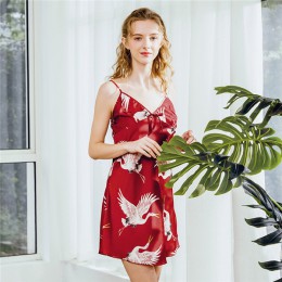 Gorąca sprzedaż czarne letnie satynowe Kimono szlafrok kobiety panna młoda druhna suknia ślubna suknia Sexy kwiat długa bielizna
