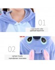 Zimowe flanelowe piżamy damskie Kigurumi jednorożec Onesies Cute Cartoon zwierząt Stitch Unicornio piżamy zestawy bielizna nocna