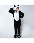 Unisex dorosłych piżama w zwierzątka Anime Onesie Stitch jednorożec Panda niedźwiedź Pikachu flanelowa kreskówka śliczne ciepłe 