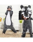 Zimowe flanelowe piżamy damskie Kigurumi jednorożec Onesies Cute Cartoon zwierząt Stitch Unicornio piżamy zestawy bielizna nocna