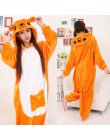 Zimowe flanelowe piżamy damskie Kigurumi jednorożec Onesies Cute Cartoon zwierząt Stitch Unicornio piżamy zestawy bielizna nocna
