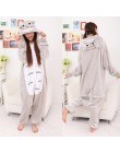 Zimowe flanelowe piżamy damskie Kigurumi jednorożec Onesies Cute Cartoon zwierząt Stitch Unicornio piżamy zestawy bielizna nocna