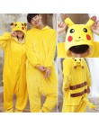 Unisex dorosłych piżama w zwierzątka Anime Onesie Stitch jednorożec Panda niedźwiedź Pikachu flanelowa kreskówka śliczne ciepłe 