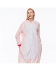 Unisex dorosłych piżama w zwierzątka Anime Onesie Stitch jednorożec Panda niedźwiedź Pikachu flanelowa kreskówka śliczne ciepłe 