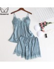 Queenral Silk piżama kobiety 5 sztuk zestawy Sexy koronkowa kobieta satynowa piżama lato Pijama Sexy Mujer bielizna nocna dla ko