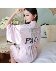 Seksowny nadruk kobiety satynowa bielizna nocna chiński druhna Kimono szlafroki Casual Rayon Mini koszula nocna domowa luźna kos