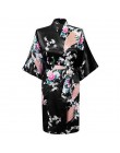 Szaty Rayon kobiety bielizna nocna odzież kwiatowa domowa bielizna intymna Casual Kimono szlafrok Lady seksowna sukienka wieczor