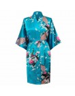 Szaty Rayon kobiety bielizna nocna odzież kwiatowa domowa bielizna intymna Casual Kimono szlafrok Lady seksowna sukienka wieczor
