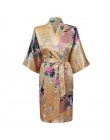 Szaty Rayon kobiety bielizna nocna odzież kwiatowa domowa bielizna intymna Casual Kimono szlafrok Lady seksowna sukienka wieczor