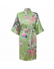 Szaty Rayon kobiety bielizna nocna odzież kwiatowa domowa bielizna intymna Casual Kimono szlafrok Lady seksowna sukienka wieczor
