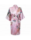 Szaty Rayon kobiety bielizna nocna odzież kwiatowa domowa bielizna intymna Casual Kimono szlafrok Lady seksowna sukienka wieczor