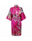 Szaty Rayon kobiety bielizna nocna odzież kwiatowa domowa bielizna intymna Casual Kimono szlafrok Lady seksowna sukienka wieczor