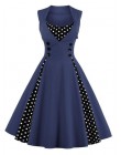 S-4XL damska suknia Retro sukienka vintage 50s 60s Rockabilly Dot huśtawka pin up letnie sukienek elegancka tunika Vestidos Casu