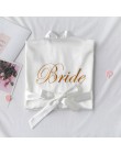 Biała panna młoda druhna haftowana sukienka damska ślub Kimono Sleepshirts piżamy M-XL wiosna koszula nocna szlafrok Sleep Sleep