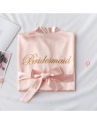 Biała panna młoda druhna haftowana sukienka damska ślub Kimono Sleepshirts piżamy M-XL wiosna koszula nocna szlafrok Sleep Sleep