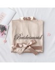 Biała panna młoda druhna haftowana sukienka damska ślub Kimono Sleepshirts piżamy M-XL wiosna koszula nocna szlafrok Sleep Sleep