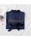 Biała panna młoda druhna haftowana sukienka damska ślub Kimono Sleepshirts piżamy M-XL wiosna koszula nocna szlafrok Sleep Sleep