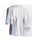 Bordowy kobiety Rayon koronkowe szaty druhna ślubna suknia ślubna kimono jednolita szata bielizna nocna koszula nocna druhna sza