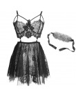 Seksowna bielizna nocna kobiety backless wear nocne suknie z stringami komplety dekolt w serek koronkowa seksowna młoda dziewczy