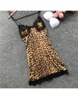 QWEEK kobiety piżamy Leopard piżamy kobiety 2019 wiosna Satin Pijamas kobiety dorywczo elegancka piżama Femme Silk Pijama Mujer 