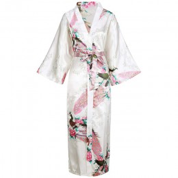 Seksowne kobiety długa suknia z kieszenią panna młoda druhna szlafrok Rayon Kimono szlafrok duży rozmiar S-XXXL sukienka wieczor