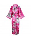 Seksowne kobiety długa suknia z kieszenią panna młoda druhna szlafrok Rayon Kimono szlafrok duży rozmiar S-XXXL sukienka wieczor