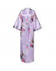 Seksowne kobiety długa suknia z kieszenią panna młoda druhna szlafrok Rayon Kimono szlafrok duży rozmiar S-XXXL sukienka wieczor