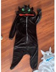 Jak wytresować smoka bezzębny Anime Kigurumi kobiety zimowa flanelowa ze zwierzęciem Onesie śliczne Cosplay piżamy kombinezon pi