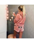 Kobiety piżamy zestaw 2019 jesień zima ciepłe piżamy kobiety polar Pijamas Femme seksowna bielizna kot Pijama Mujer bielizna noc