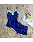 Marka fiklyc piżamy zestawy dla kobiet koronka satin pijama letnia bielizna nocna sexy bielizna piżamy piżamy damskie homewear n