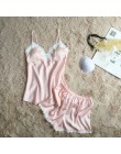 Marka fiklyc piżamy zestawy dla kobiet koronka satin pijama letnia bielizna nocna sexy bielizna piżamy piżamy damskie homewear n