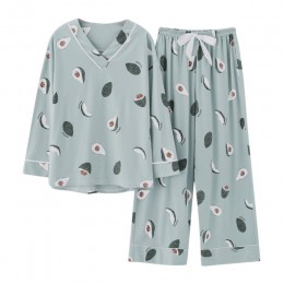 BZEL piżamy damskie zestawy Plus rozmiar Femme Nighty strój domowy codzienny Loungewear bawełna bielizna nocna Cartoon V-Neck Pi