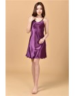 Niebieski Oversize kobieta satynowa koszula nocna Rayon Lady Sexy Spaghetti pasek sukienka wieczorowa kobiety koszule nocne ręka