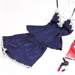 Marka fiklyc piżamy zestawy dla kobiet koronka satin pijama letnia bielizna nocna sexy bielizna piżamy piżamy damskie homewear n