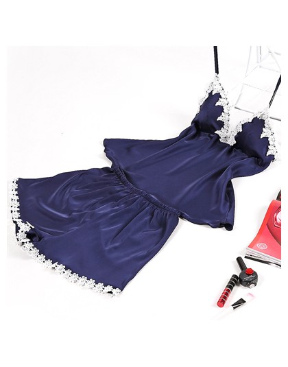 Marka fiklyc piżamy zestawy dla kobiet koronka satin pijama letnia bielizna nocna sexy bielizna piżamy piżamy damskie homewear n