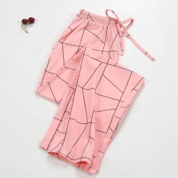 Nowa dama Sleep Bottoms 100% bawełniane spodnie od piżamy damskie spodnie Piyamas tkane spodnie codzienne wygodne Pantalon oddyc